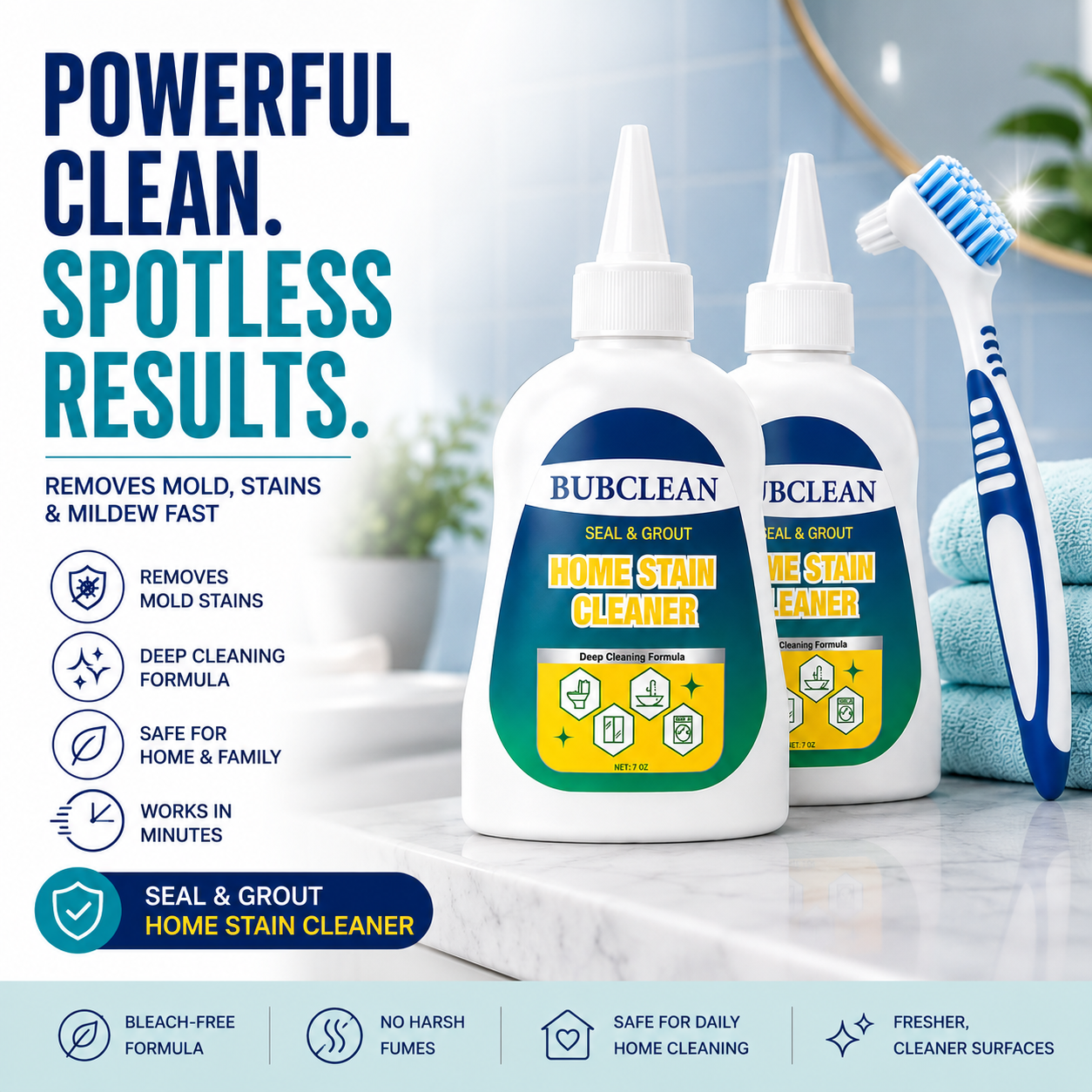 BubClean Mold & Grime Remover Gel